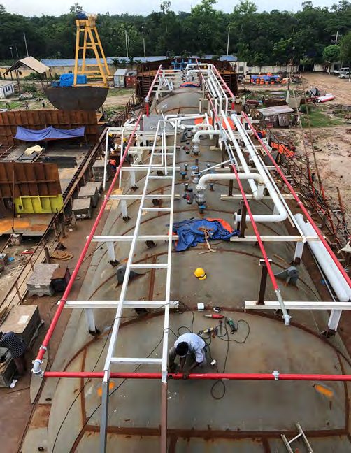 LPG, Fire Protection & Compressed Air Piping with Steel Platform